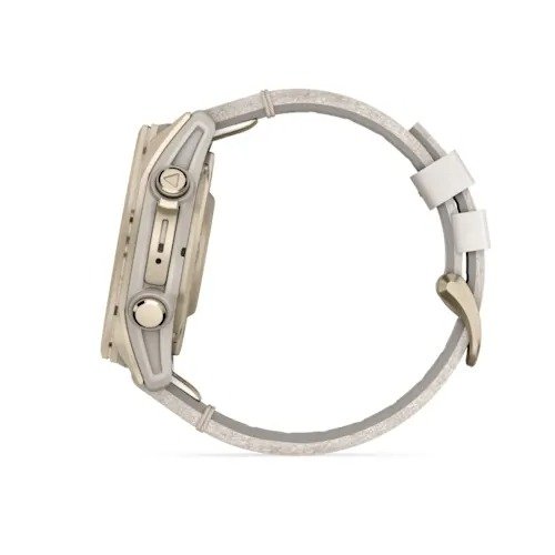 Fenix 8- 43 mm Amoled Sapphire Soft Gold Dəri Kəmər (010-02903-40)