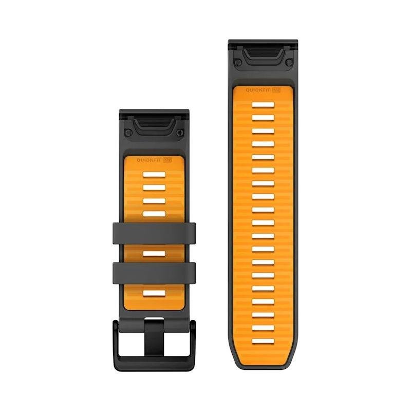 Quickfit 26 mm Silikon Kəmər Boz/Narınıcı (010-13393-05)