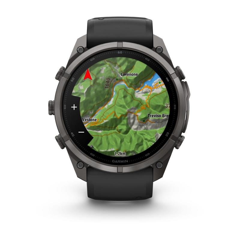 Fenix 9 Pro İnreach - 51 mm DLC Titanium Qara (010-04337-11)