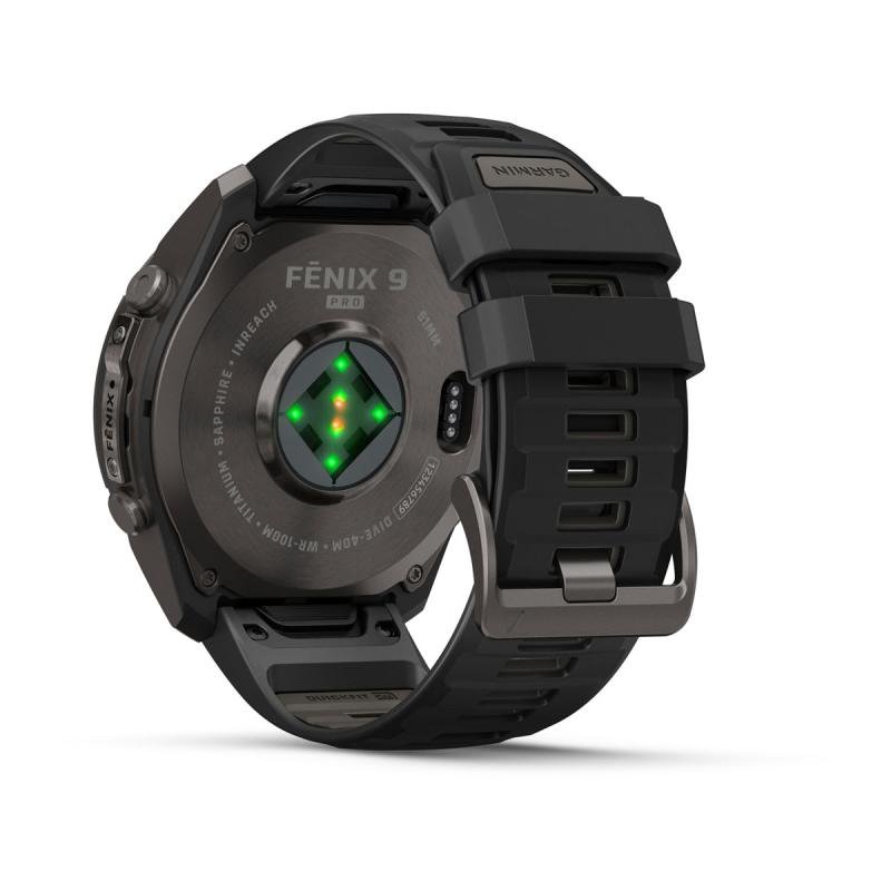 Fenix 9 Pro İnreach - 51 mm DLC Titanium Qara (010-04337-11)