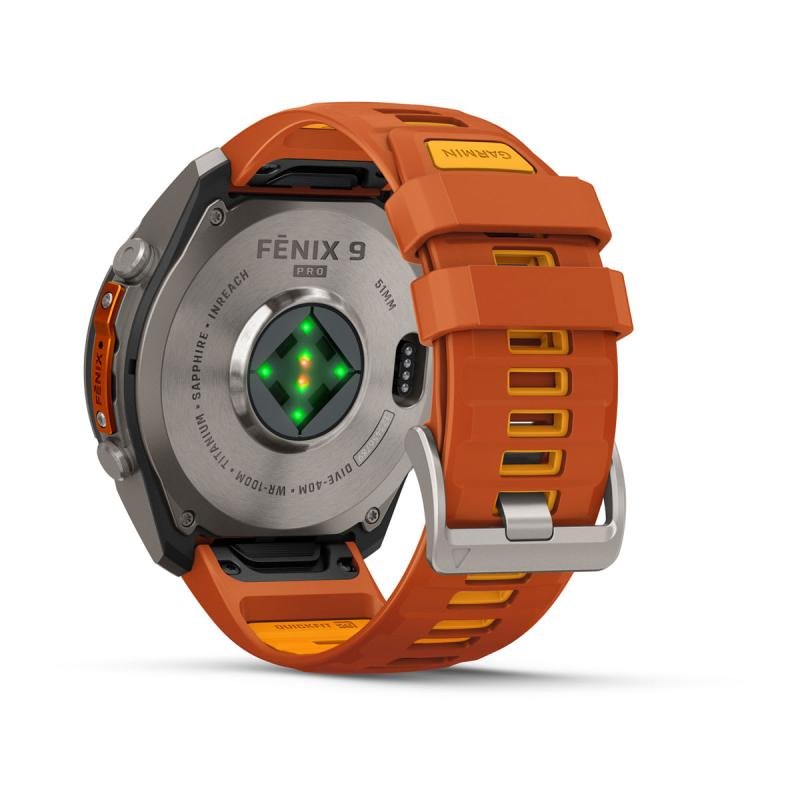Fenix 9 Pro İnreach - 51 mm Payız Qızılı (010-04337-01)