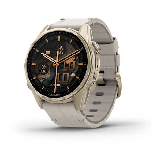 Fenix 8- 43 mm Amoled Sapphire Soft Gold Dəri Kəmər (010-02903-40)