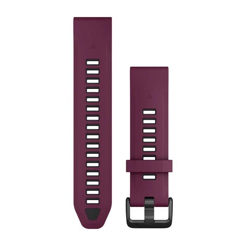 Quickfit 20 mm Silikon Kəmər Bordo/Boz (010-13391-04)