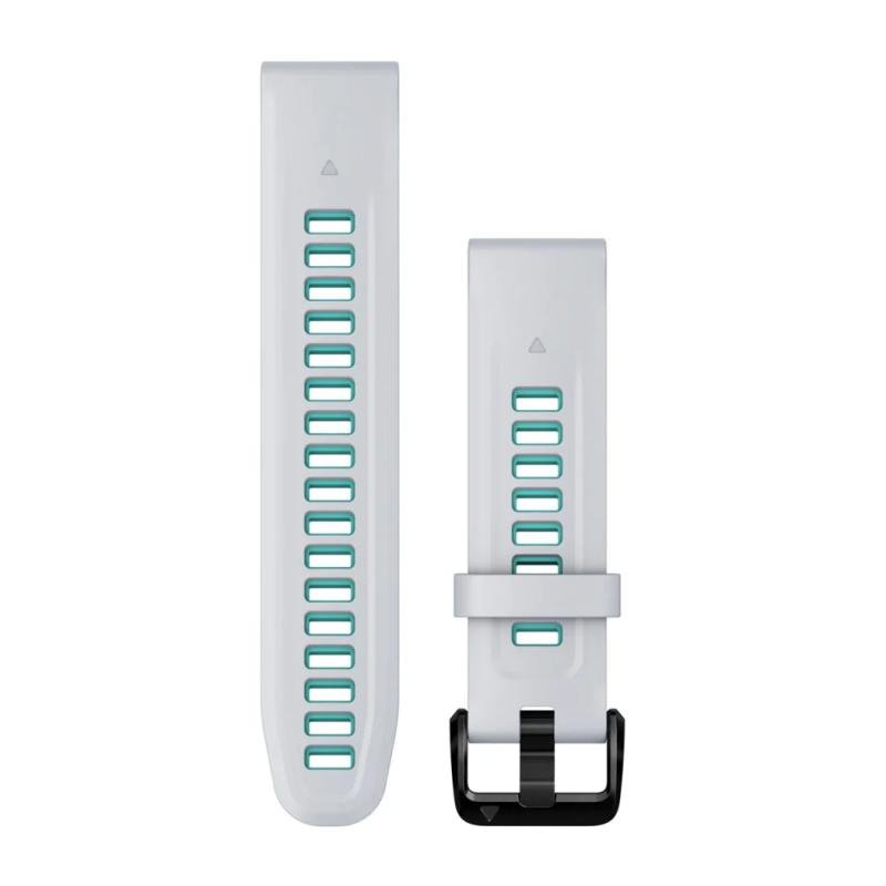 Quickfit 20 mm Silikon Kəmər Ağ/Aqua (010-13279-07)