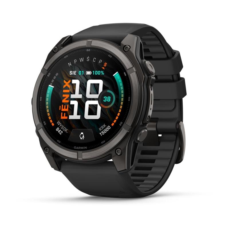 Fenix 9 Standart - 51 mm Qara DLC Titanium (010-04763-11)